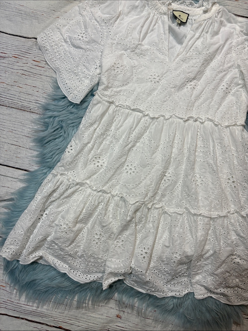 Tuckernuck White Eyelet Crawford Lace Mini Dress - Picture 8 of 12